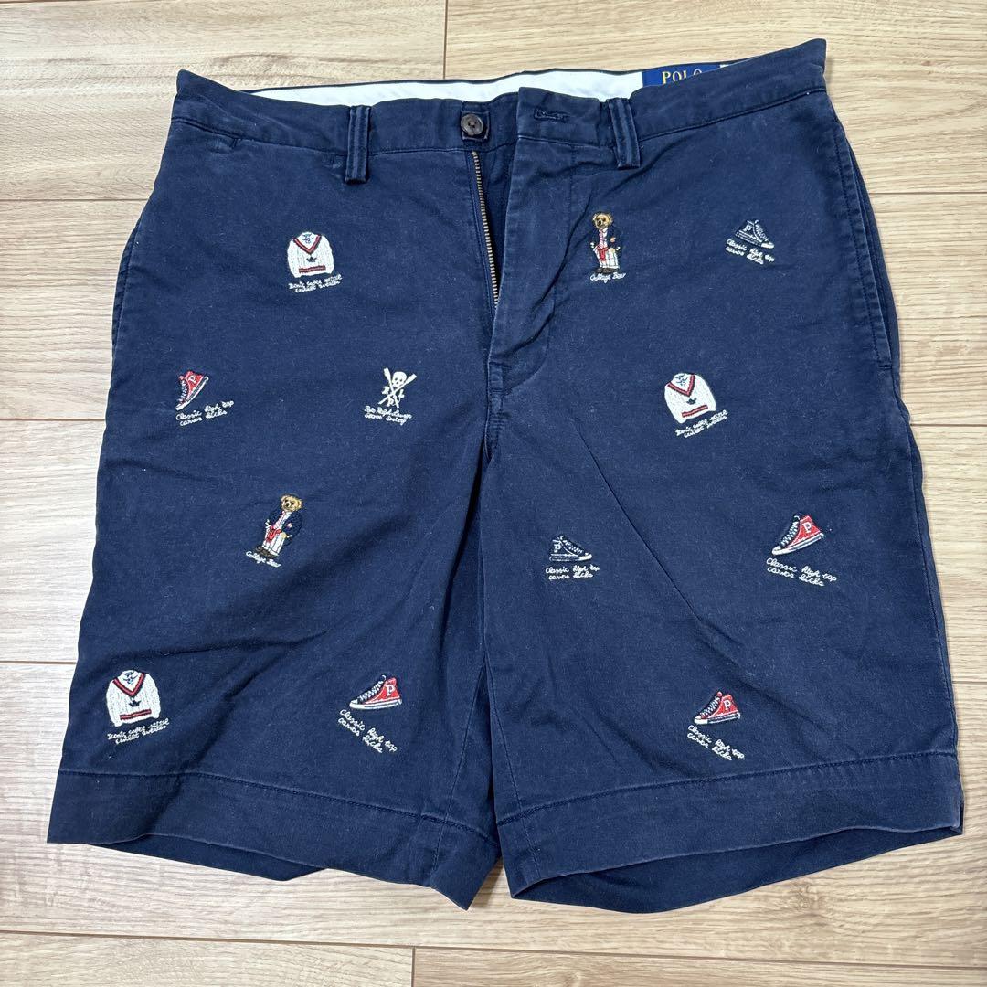 ポロラルフローレン　ベアーネイビーショートパンツ 30