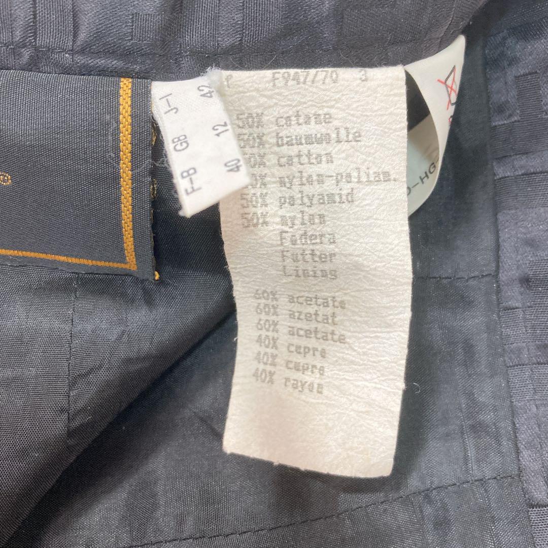 FENDI フェンディ タイトスカート ズッカ柄 42 L ブラック