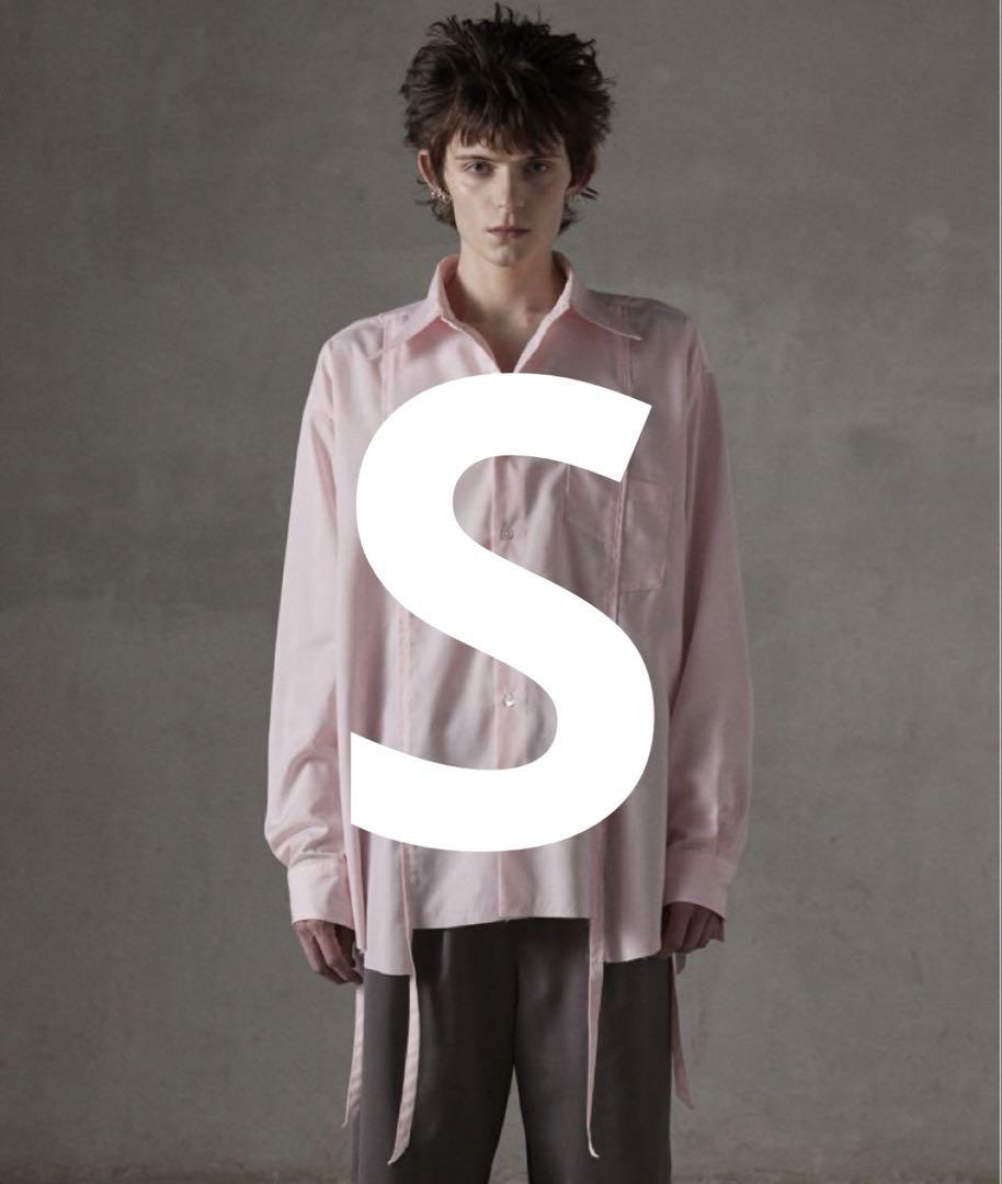 【GRANCY】ダメージ ドッキング デザインシャツ ピンク　S size 完売品GRANCY ダメージ ドッキング デザインシャツ Pink size S