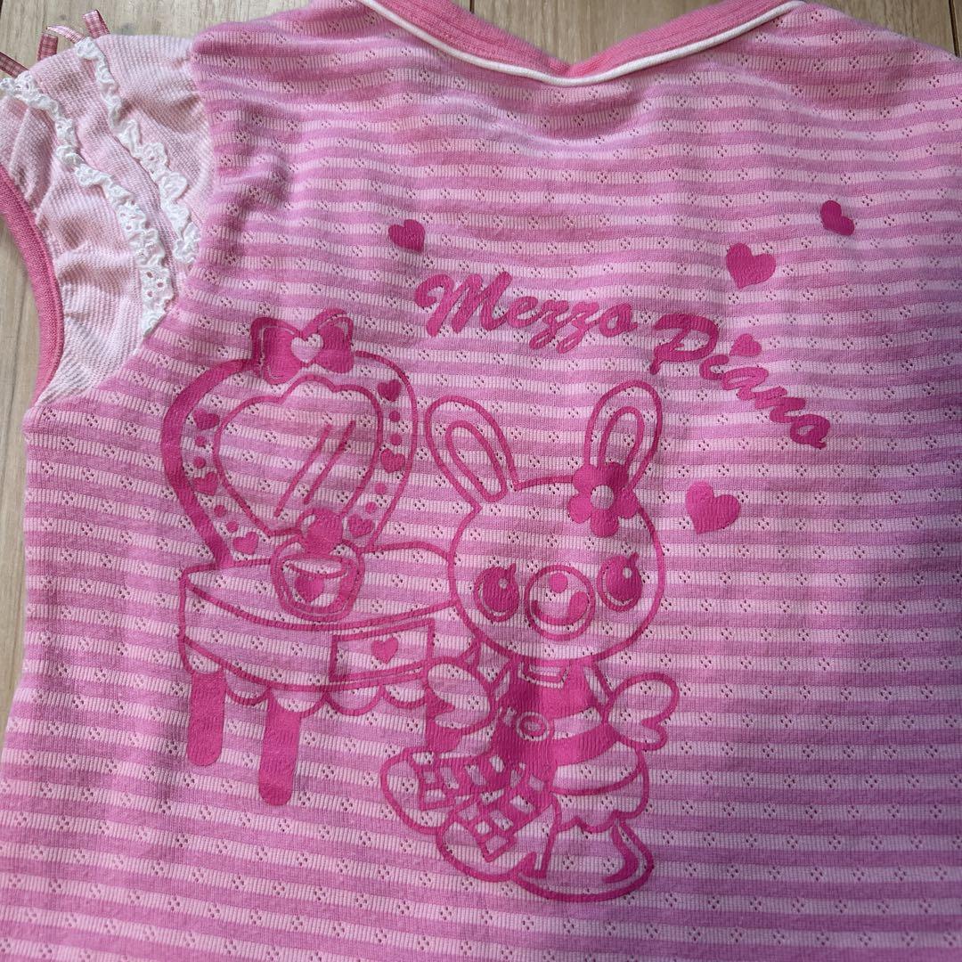平成レトロ♡メゾピアノ♡みみぽぽワンピース♡ 平成レトロ メゾピアノみみぽぽちゃんコスメワンピース 135