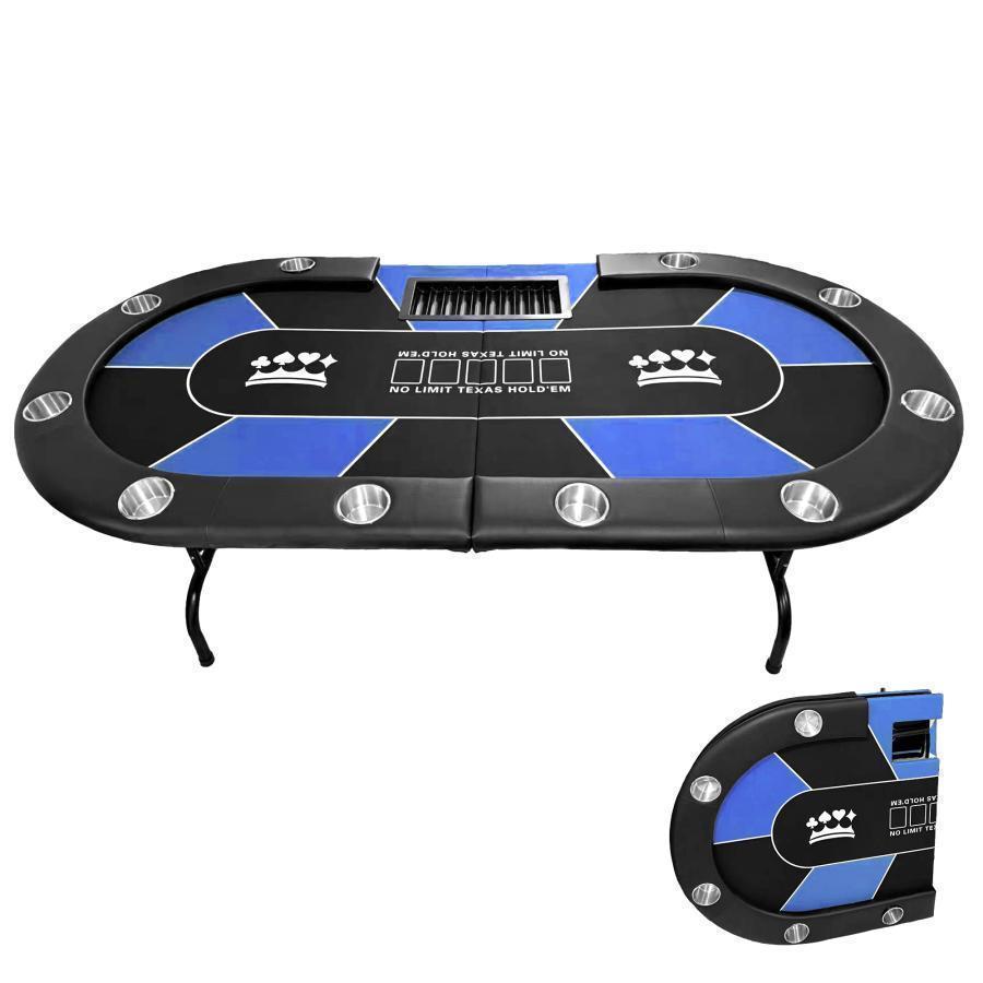 新品*ポーカーテーブル10人対応カジノ チップラック ドリンクホルダー赤 Amazon.co.jp: TiltPlay ポーカーテーブル 折りたたみ 10人対応