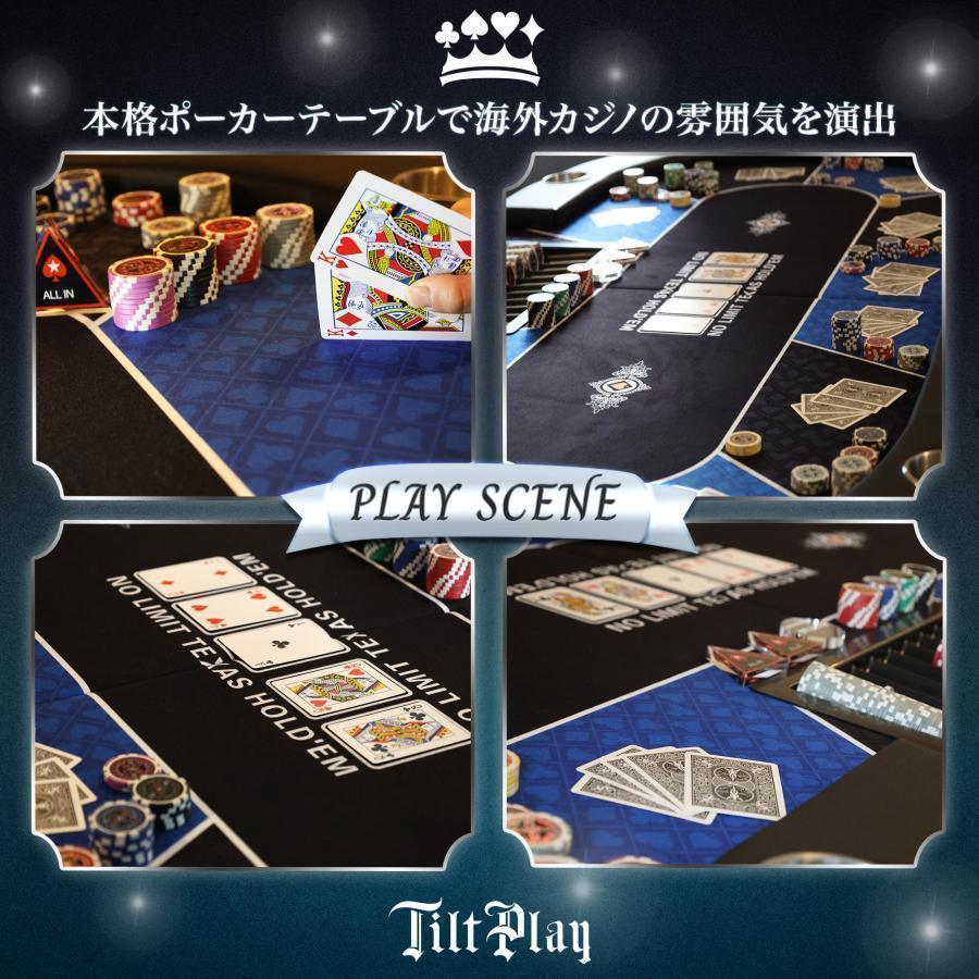 新品*ポーカーテーブル10人対応カジノ チップラック ドリンク