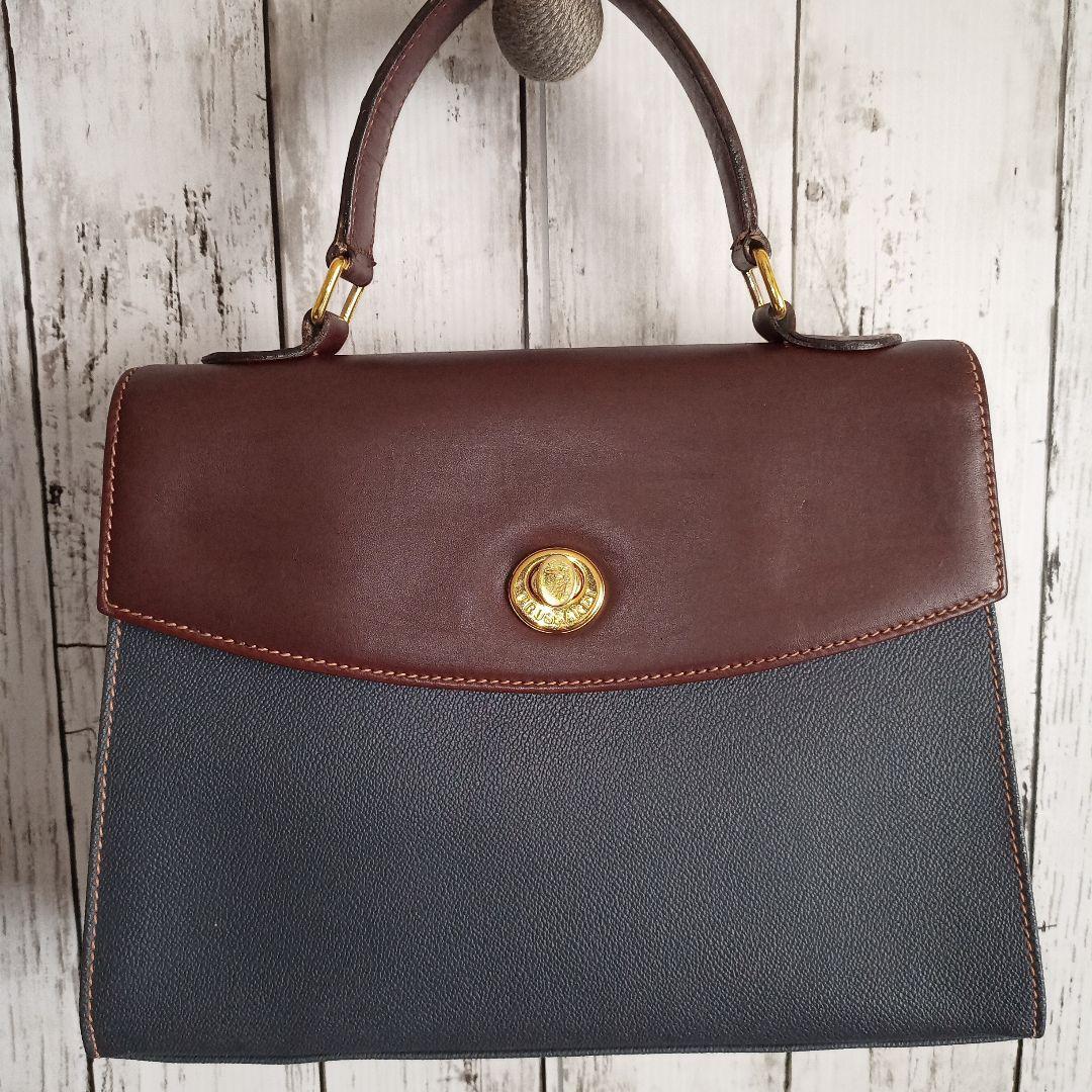 TRUSSARDI トラサルディー ハンドバッグ 美品】Trussardi トラサルディ バック ショルダー - メルカリ