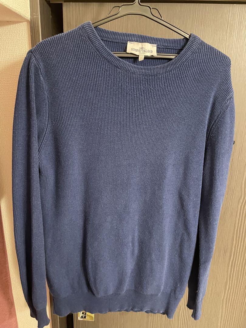 STONE  ネイビー 長袖セーター ストーンアイランド) STONE ISLAND セーター 8115557A9 V0020