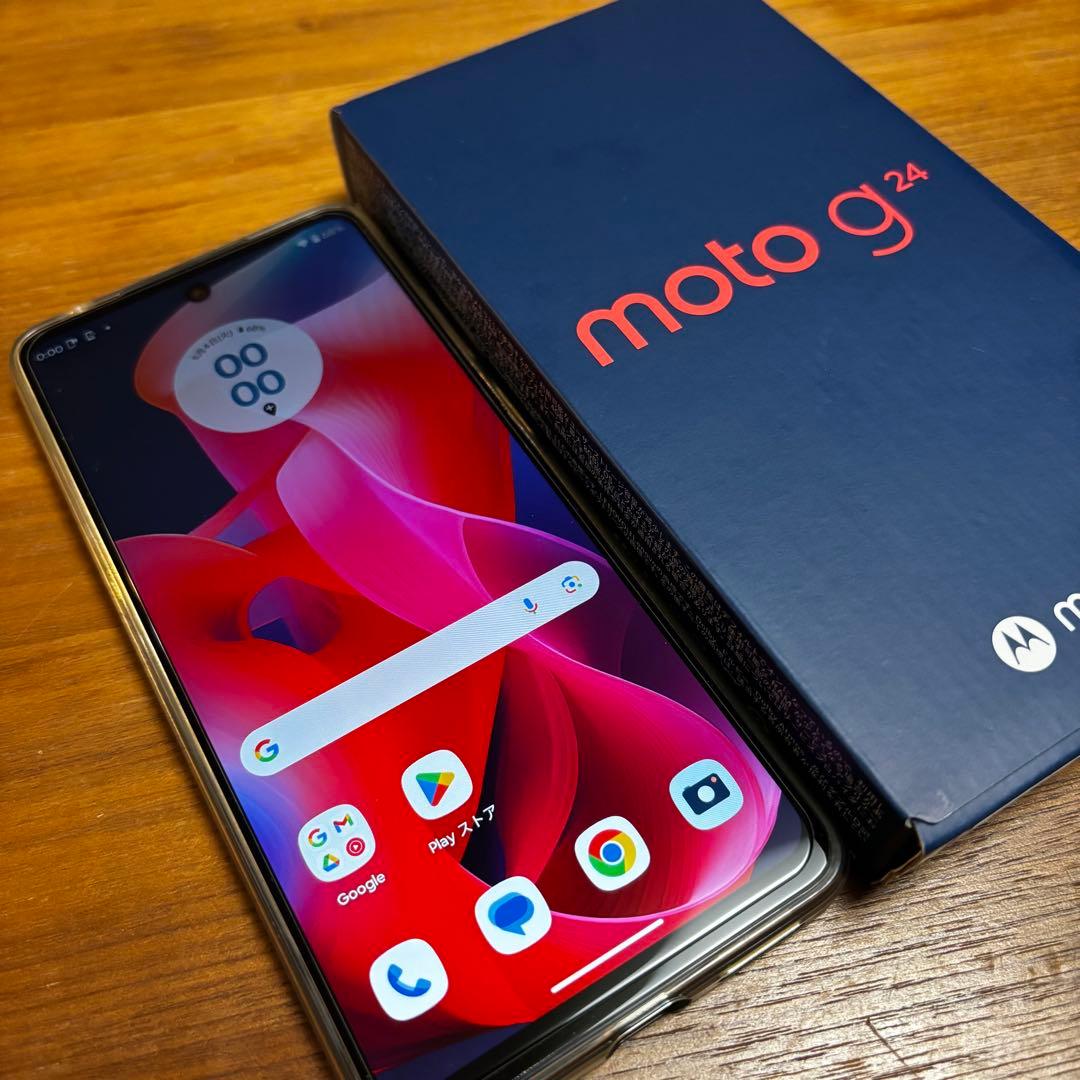 【美品】moto g24 マットチャコール　128GB