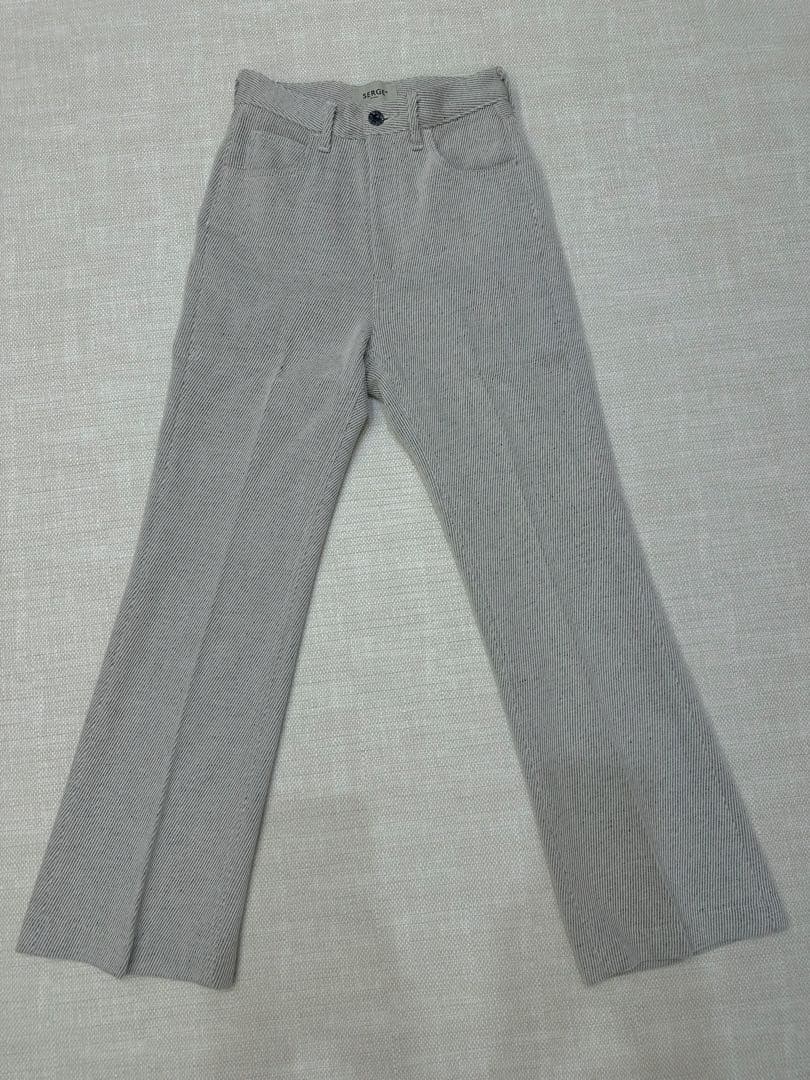 SERGE ストライプ ブーツカット セミフ デニムS SERGE de bleu