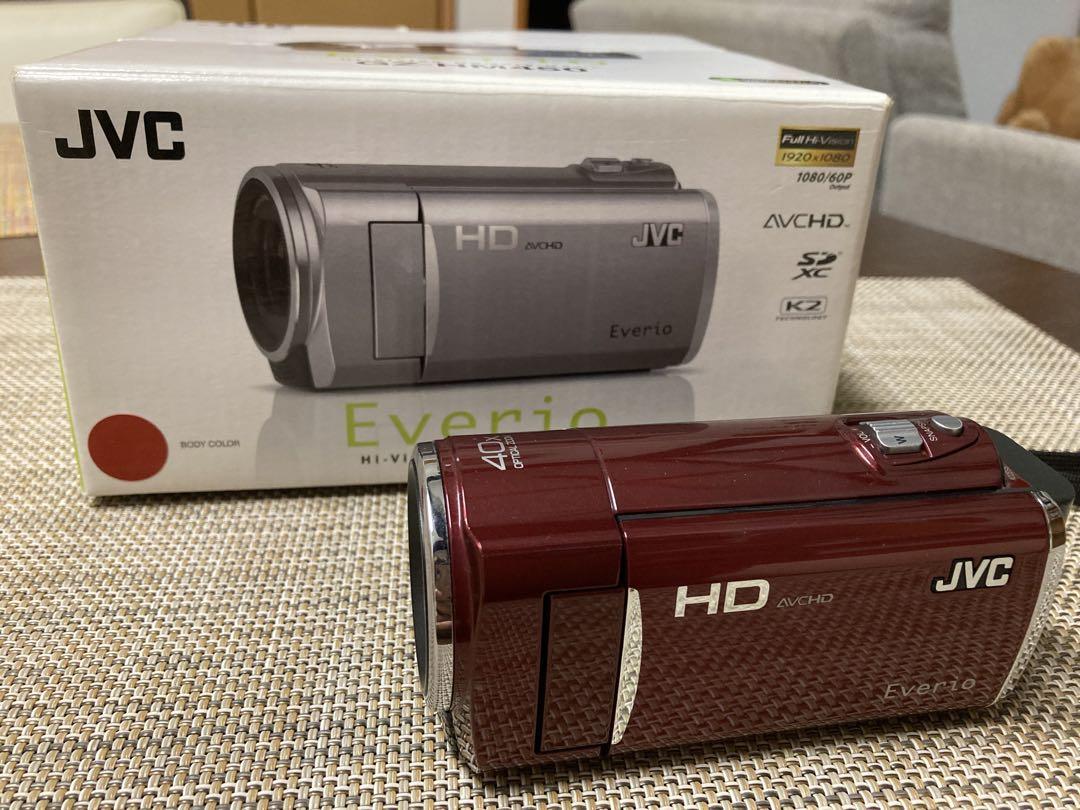 美品❗️JVC Everio GZ-HM450 HDビデオカメラ レッド