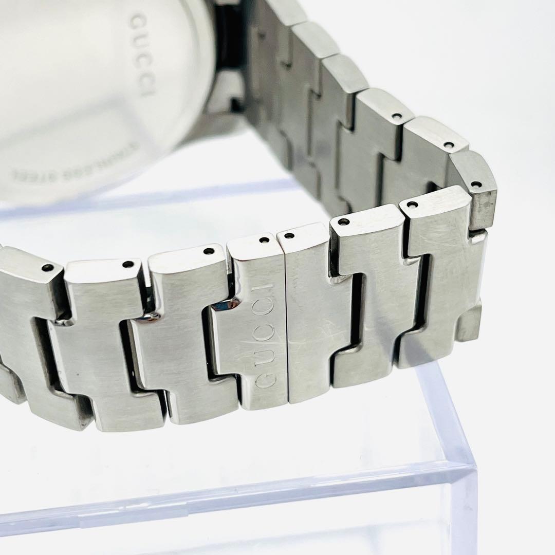 【極美品】GUCCI 126.2 Gタイムレス スポーツ シルバーベルト