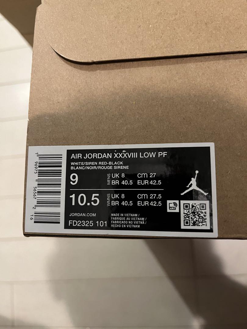 Air Jordan XXXVIII Low PF 27㎝