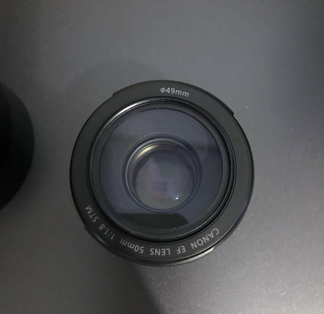 Canon EF50mm F1.8 STM レンズフード フィルター付き