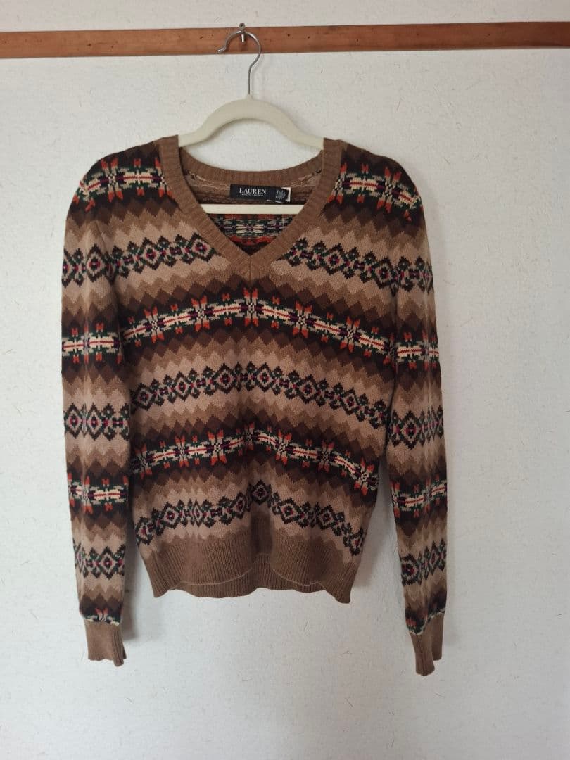 ラルフローレン トライバル柄 ニットS Ralph Lauren