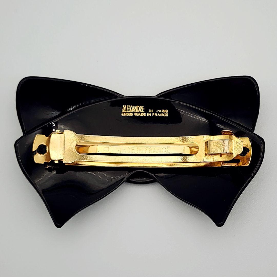ALEXANDRE DE PARIS  リボンバレッタ ラインストーン ALEXANDRE DE PARIS アレクサンドルドゥパリ リボンモチーフ