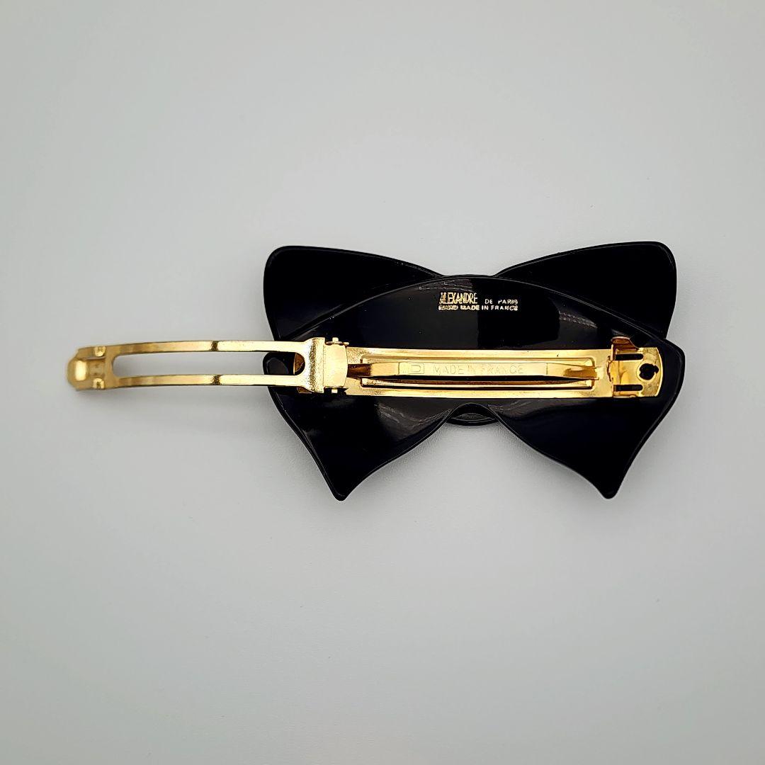 ALEXANDRE DE PARIS ライトストーンバタフライバレッタ バレッタ (8 cm)｜ALEXANDRE DE PARIS（アレクサンドル ドゥ パリ）