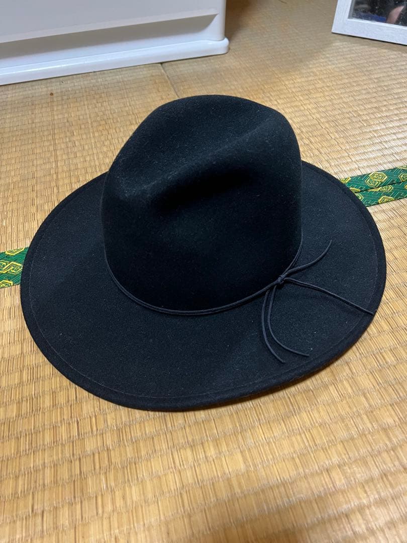 ニューヨークハットRough Rider Slouchツバ広 黒 LNEW YORK HAT