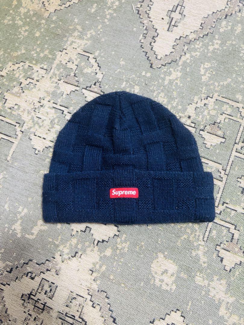 supreme ビーニー　ニット帽　珍しい網目