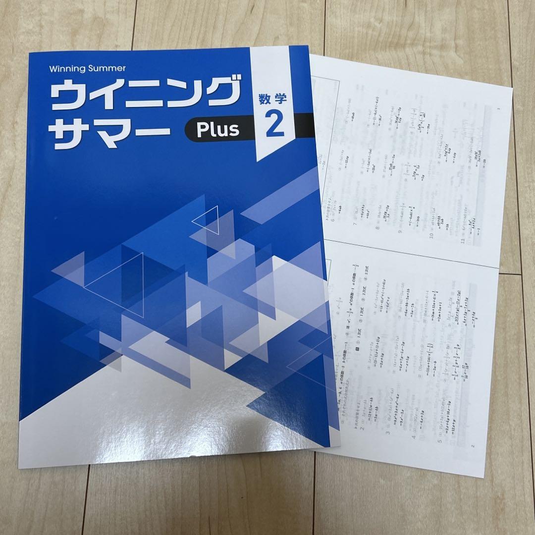 早稲田アカデミー 中学2年生 まとめ売り 早稲田アカデミー ウイニングサマー プラス 数学2年 中学 - メルカリ