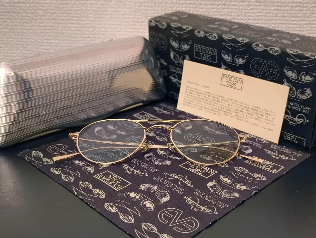 【超人気!】極美EYEVAN7285サングラス191人気Wゴールド純正偏光レンズ 【超人気!】極美EYEVAN7285サングラス191人気Wゴールド純正偏光レンズ