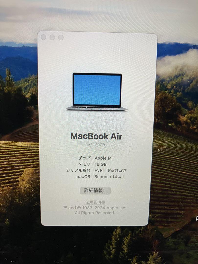 ★値下げ★充放電7回　MacBook Air M1 16GB 512GB