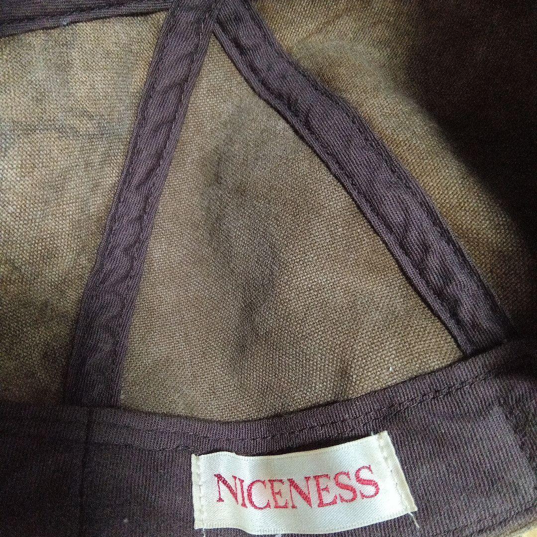 niceness  ロングビルキャップ 柿渋