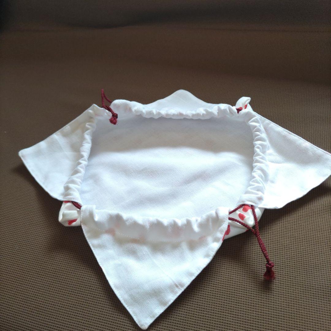 りんご柄 布製 巾着袋 ハンドメイド - メルカリ