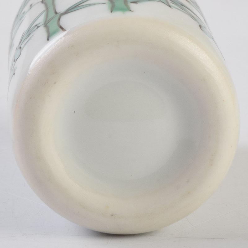 茶道具　渋草焼　渋草柳三作　色絵竹文　茶布筒　共箱　V　8990 茶道具 渋草焼 渋草柳三作 色絵竹文 茶布筒 共箱 V 8990 - メルカリ