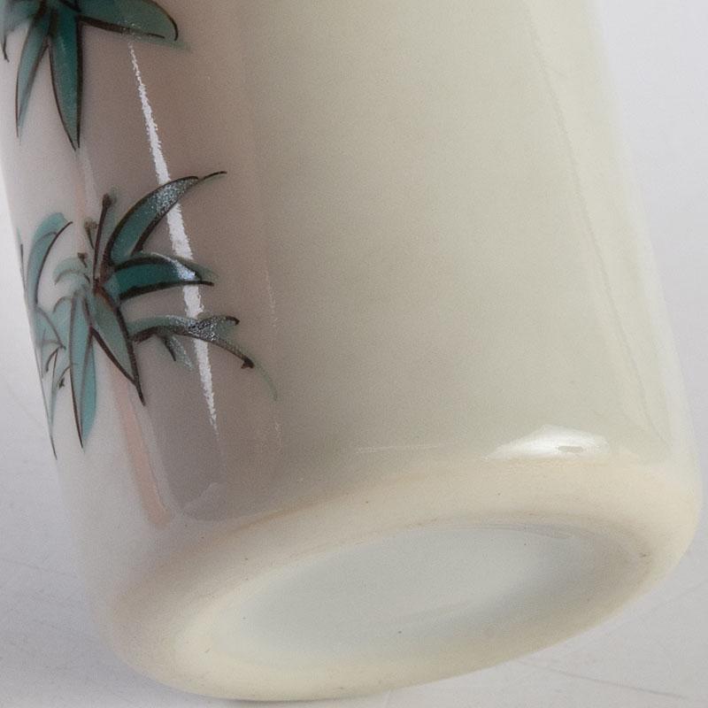 茶道具　渋草焼　渋草柳三作　色絵竹文　茶布筒　共箱　V　8990 茶道具 渋草焼 渋草柳三作 色絵竹文 茶布筒 共箱 V 8990 - メルカリ