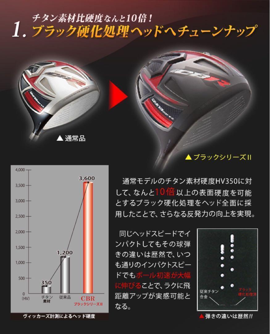 高反発加工&ドラコン最多勝利で パラダイム より飛ぶ CBR ブラック2 高反発加工&ドラコン最多勝利で パラダイム より飛ぶ CBR