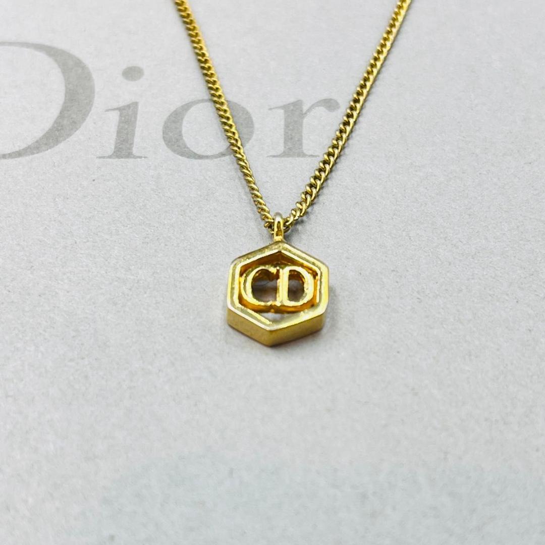 Dior クリスチャンディオール ネックレス CDロゴ ゴールド ヘキサゴン Dior クリスチャンディオール ネックレス CDロゴ ゴールド ヘキサゴン