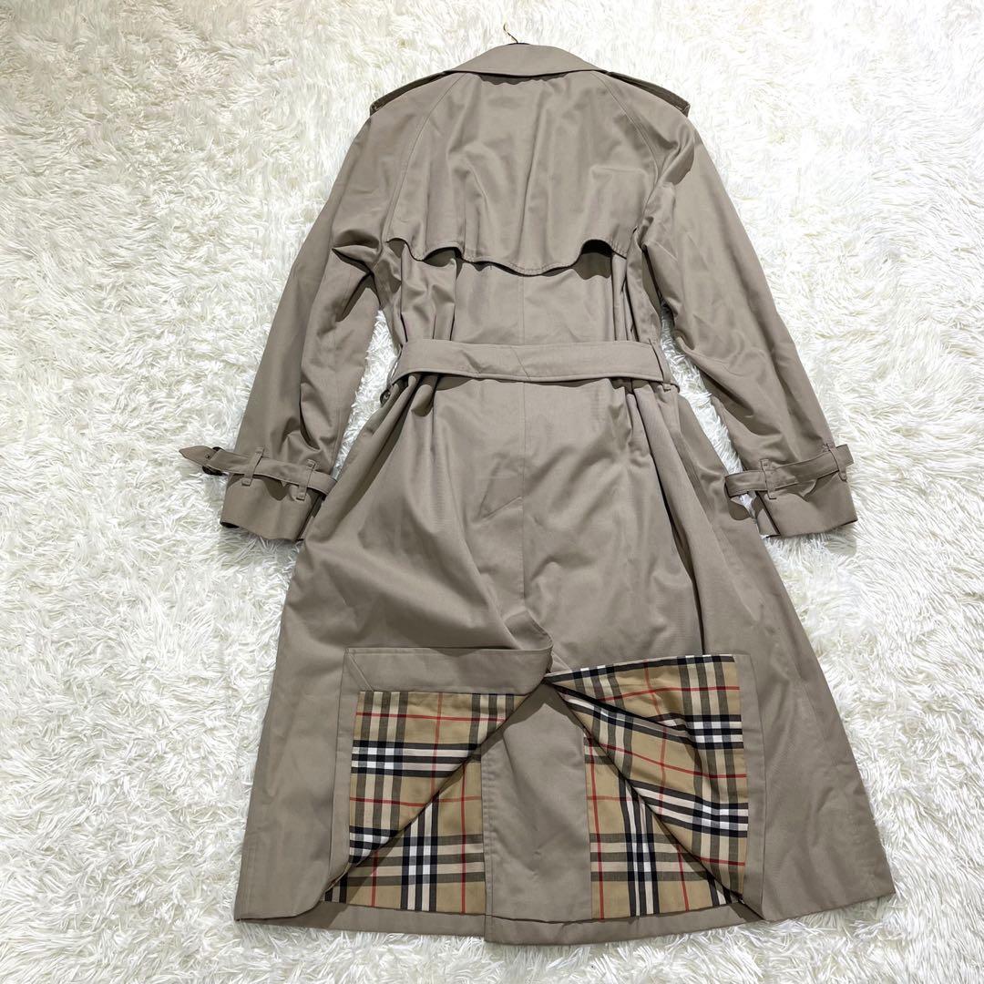 【美品】 バーバリー BURBERRY トレンチコートベルト付 ノバチェック