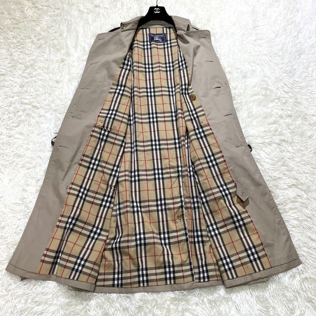【美品】 バーバリー BURBERRY トレンチコートベルト付 ノバチェック