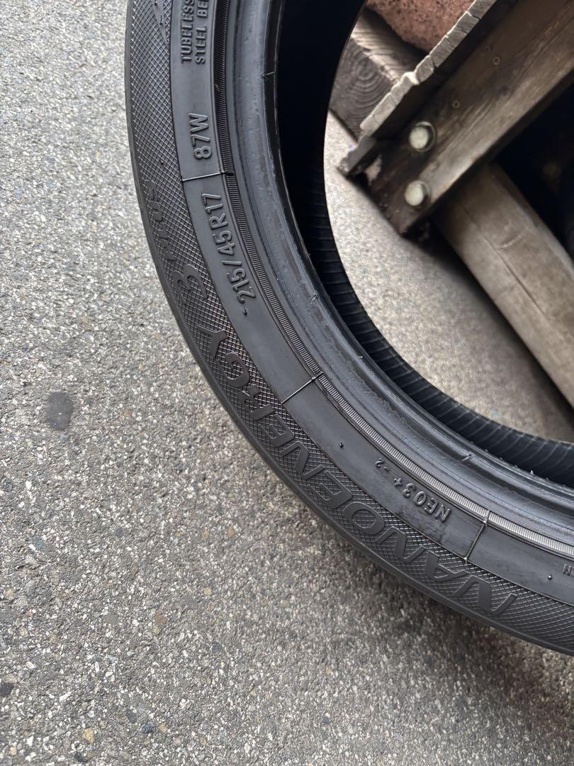 ◇送料込み◇215/45R17 中古サマータイヤ4本 TOYO - メルカリ