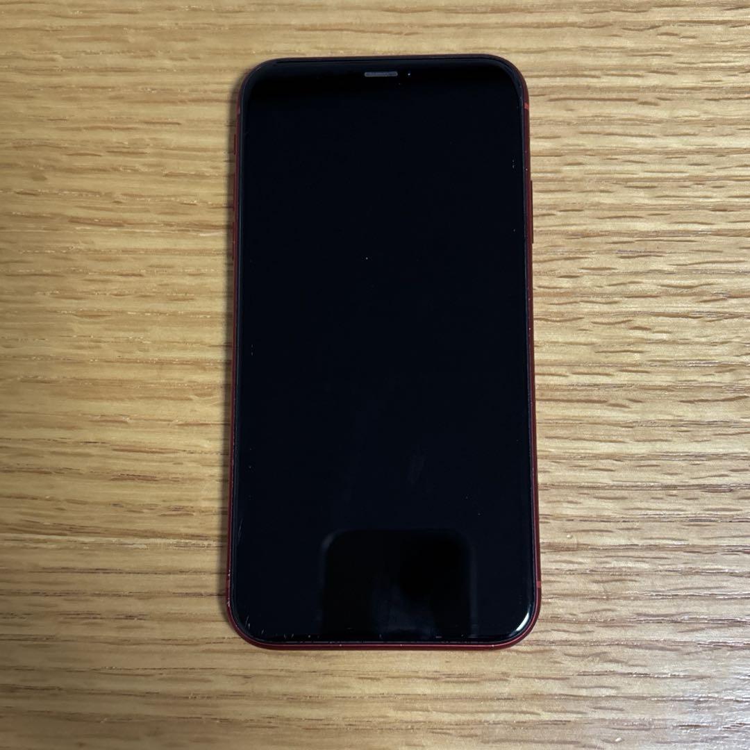 【0m】iPhonexr 本体 レッド 128GB