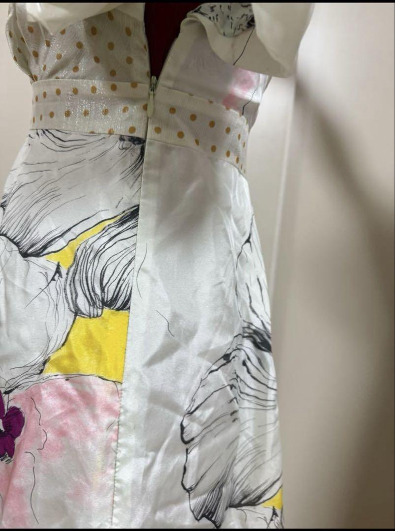 KENZO ケンゾーフラワープリント マキシパーティードレス