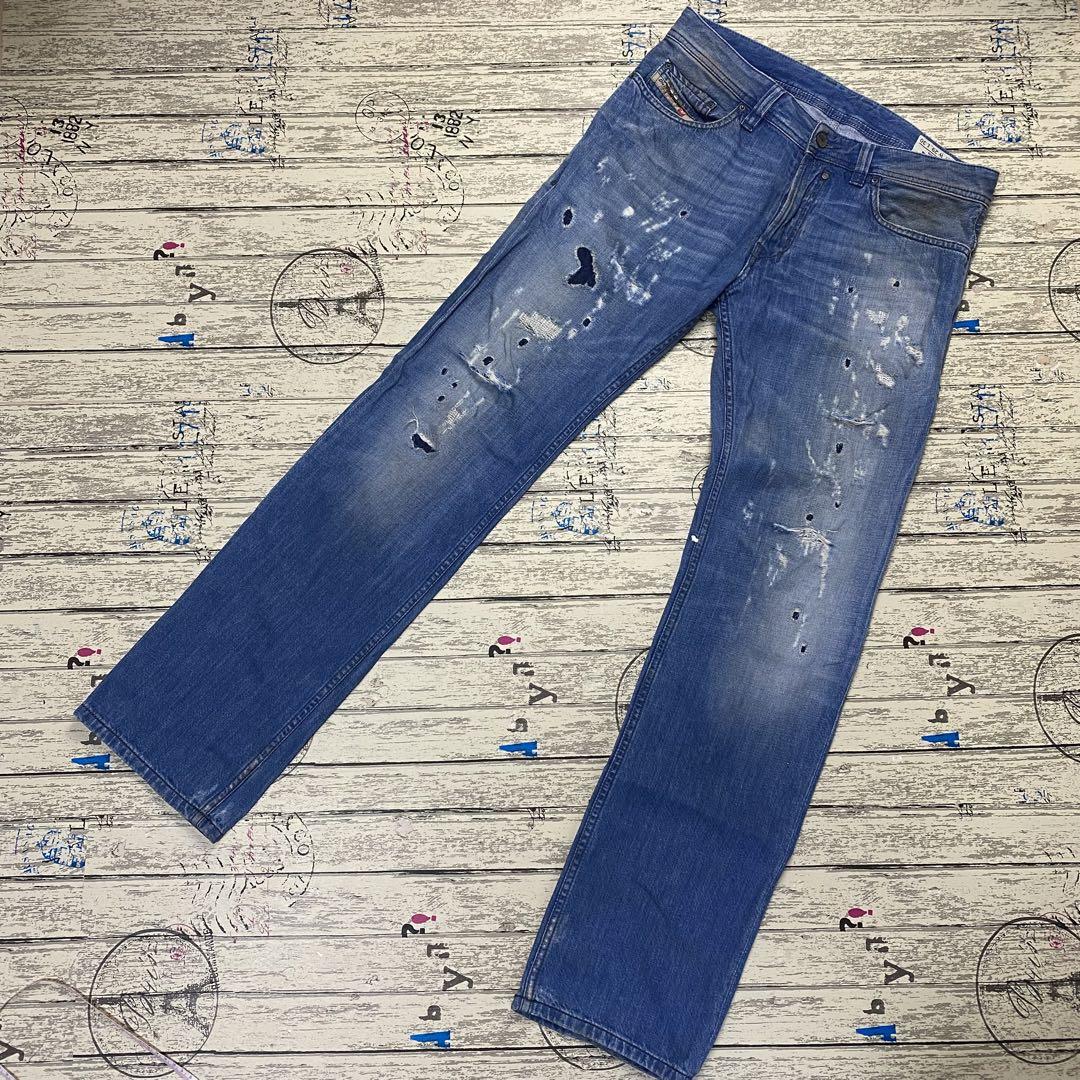Diesel/ディーゼル SAFADO ブルーデニムジーンズ w29 008YF Diesel/ディーゼル SAFADO ブルーデニムジーンズ w29 008YF