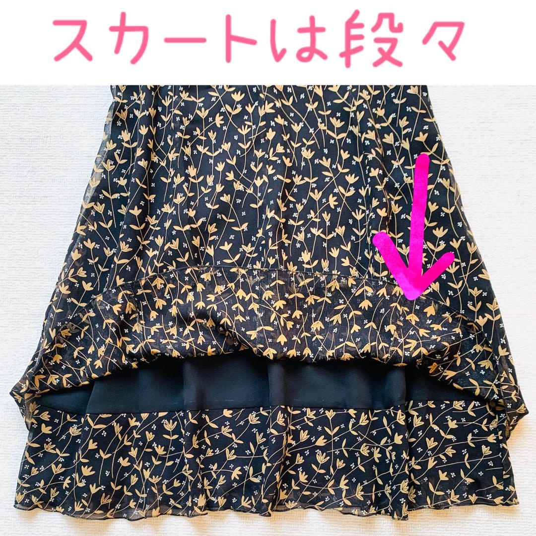 オールドイングランド シルク100% ワンピース 花柄 半袖