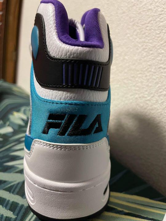 好評お得 FILA TERATACH600ホワイト ブルー パープルハイカットスニーカー iHdub-m52824955372 爆買い在庫