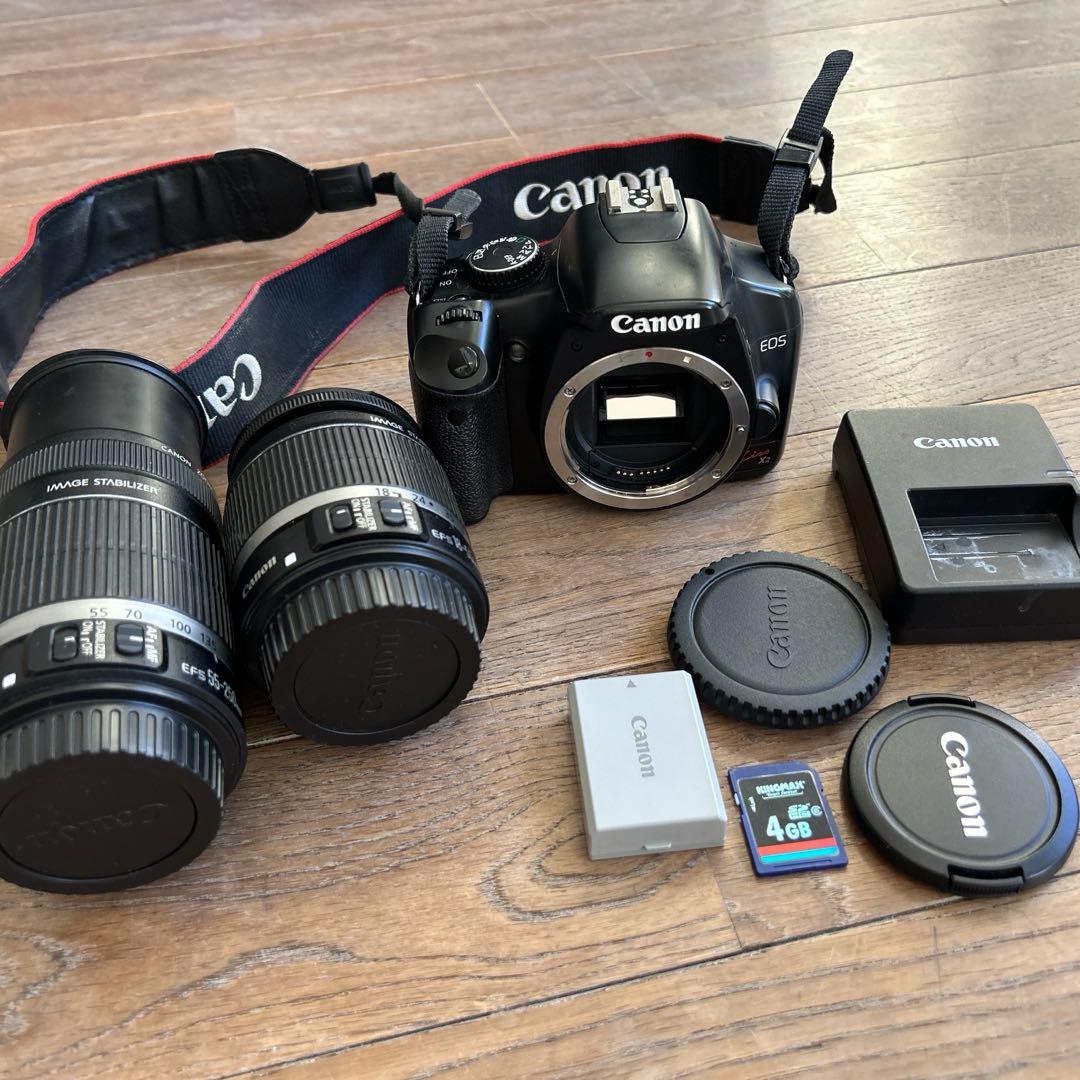 Canon EOS kiss×2 カメラとレンズ2本セット