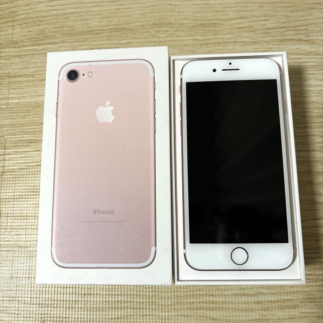 「数量限定 在庫処分セール」 iPhone スマートフォン本体 SIMフリー GB 128 Gold Rose 7 スマートフォン本体