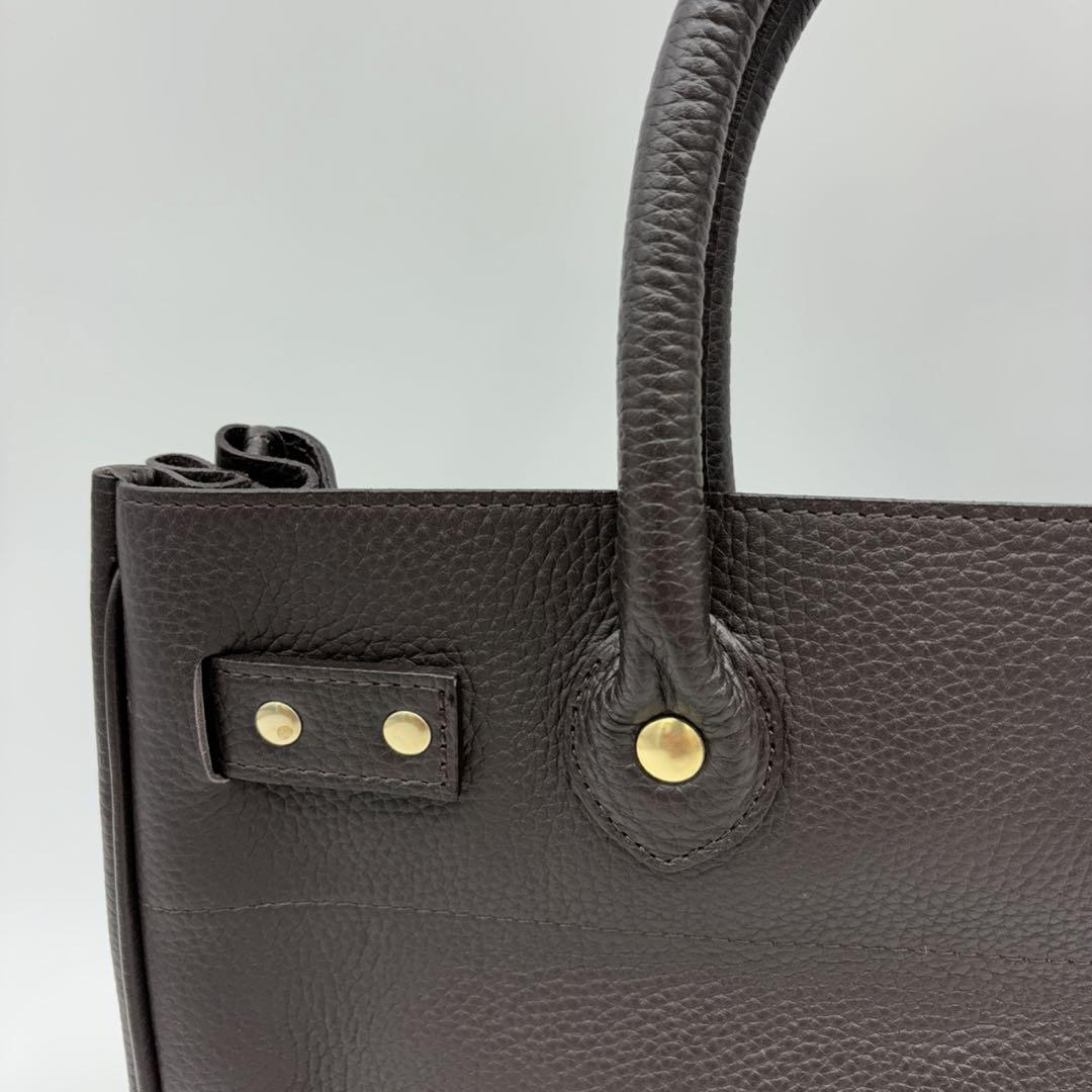 SITA PARANTICA トートバッグ ハンドバッグ 牛革 ブラウン 画像10