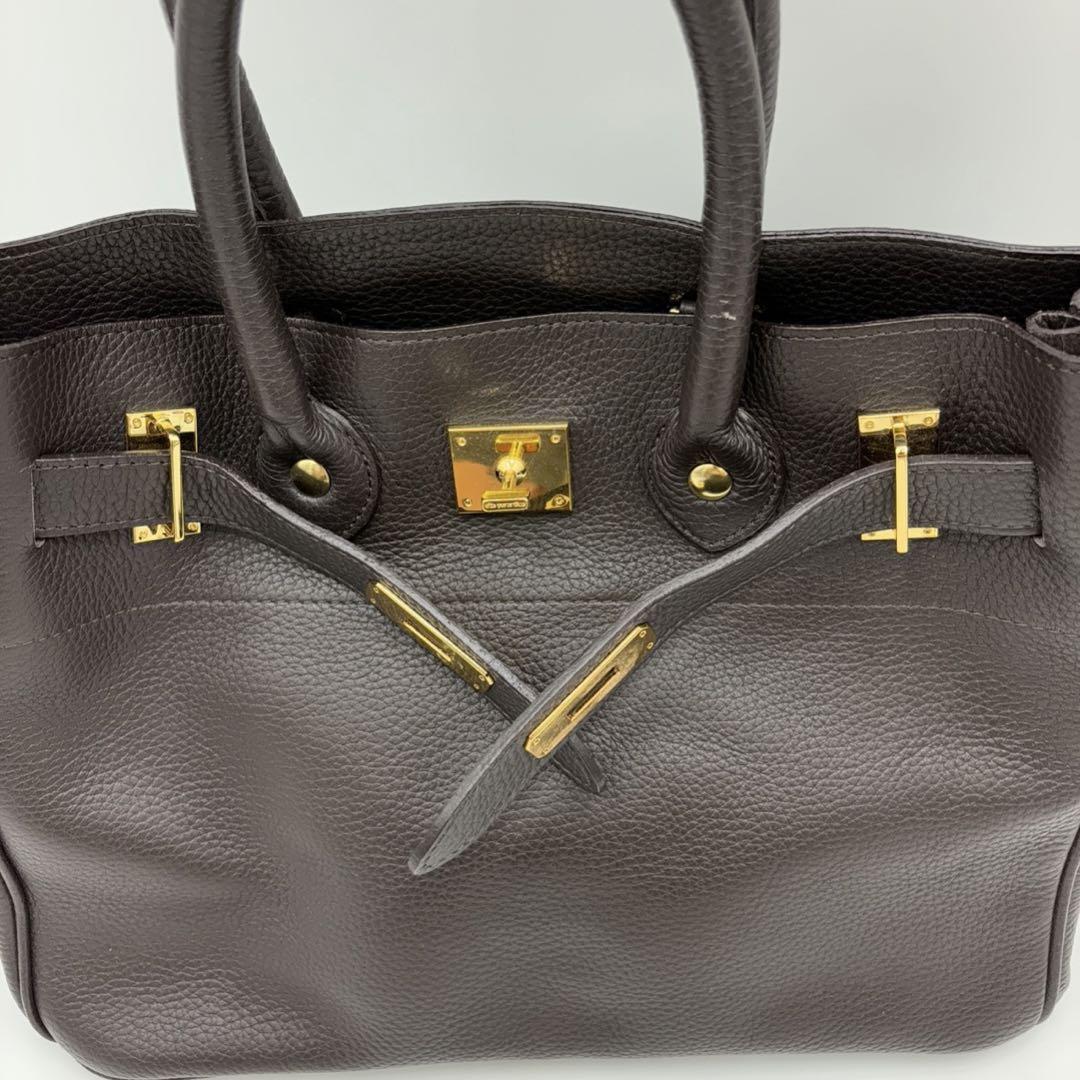 SITA PARANTICA トートバッグ ハンドバッグ 牛革 ブラウン 画像6