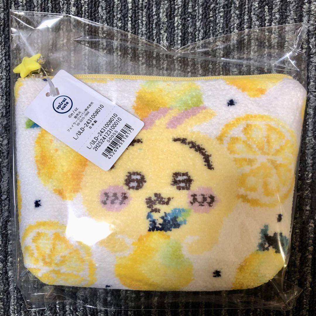 うさぎ レモンドット ポーチ 大 ちいかわ フェイラー - メルカリ