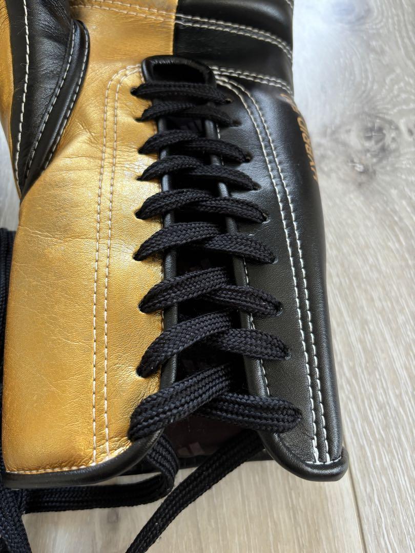【美品】Adidas ボクシンググローブ 黒/金　10oz
