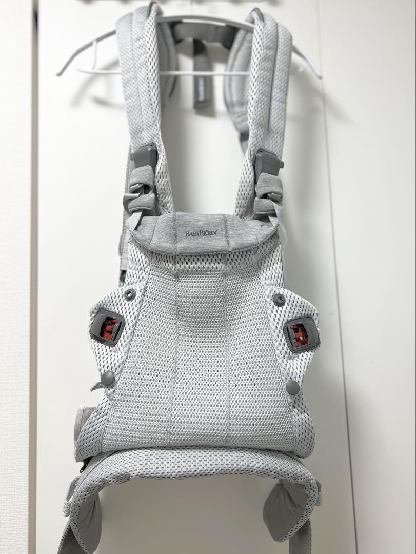 BabyBjorn ベビーキャリア HARMONY シルバー　メッシュ　箱説明書