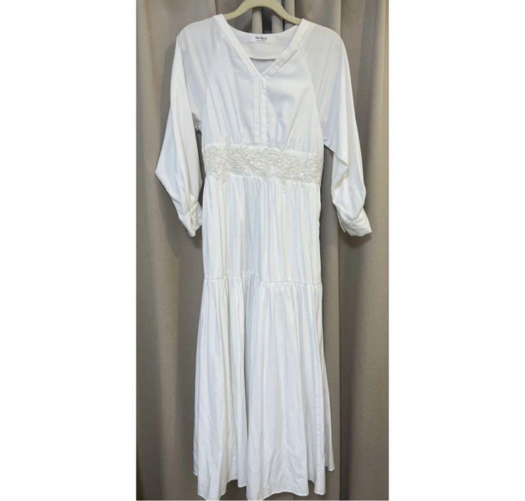 herlipto ワンピース Lace Motif Tiered Dress ワンピース