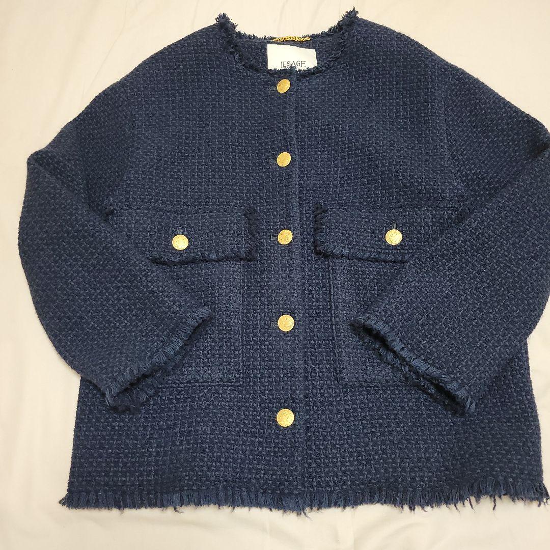 ジャーナル レサージュ GlOLICA ツイードワイドジャケット SIZE journal standard L essage