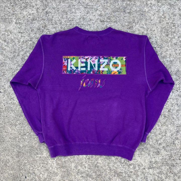 90’s KENZO ケンゾー スウェットトレーナー 刺繍ロゴ 北斎タグ 90’s KENZO ケンゾー スウェットトレーナー 刺繍ロゴ 北斎タグ