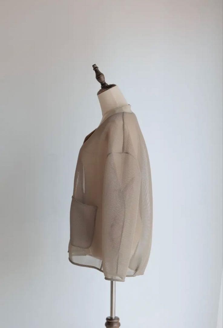 【新品未使用】pois ダブルメッシュカーディガン ポワ 【新品未使用】pois ダブルメッシュカーディガン ポワ