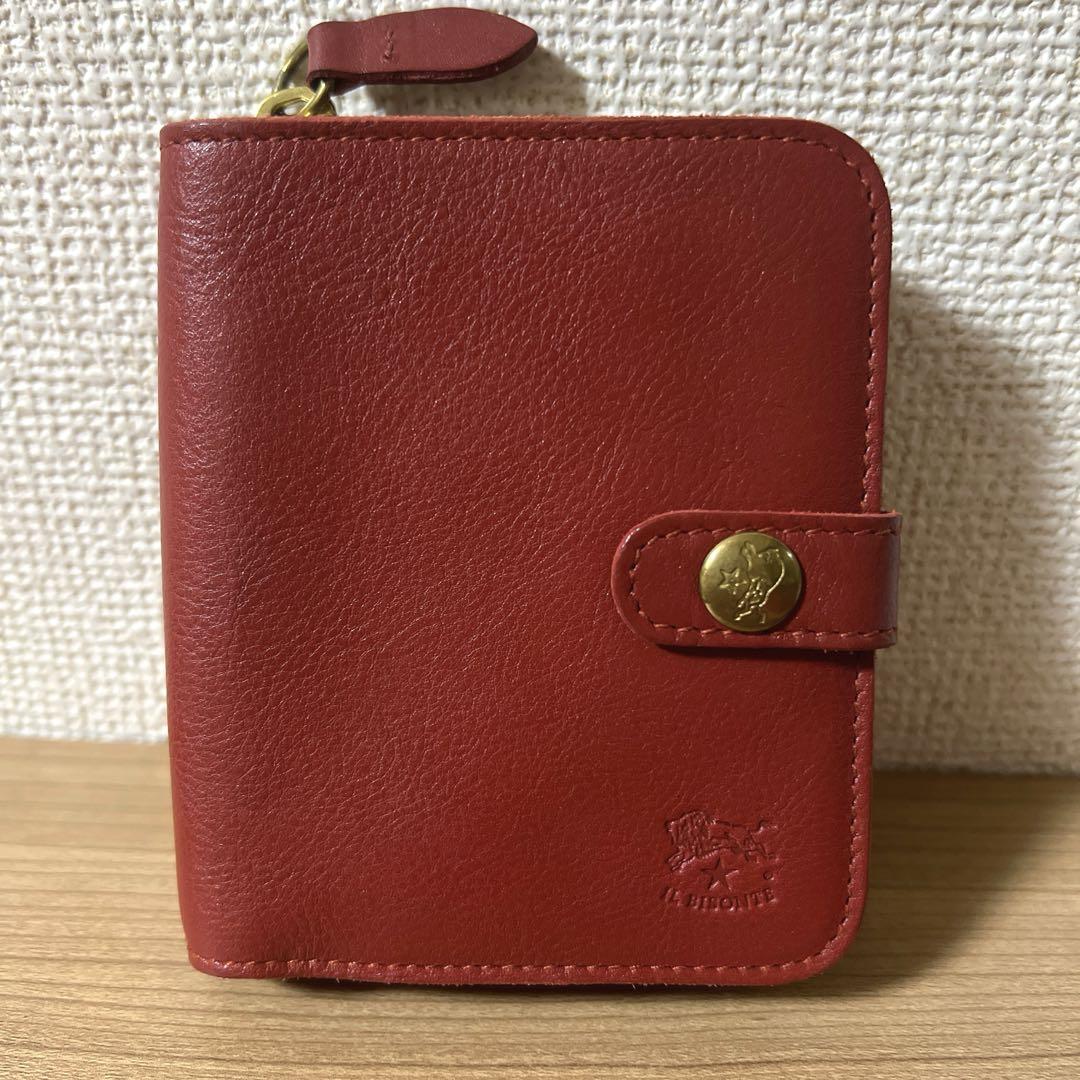 イルビゾンテ　二つ折り財布　ファスナー