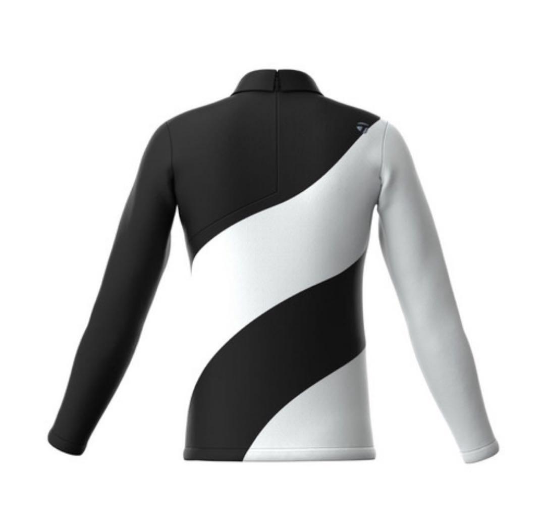 新品【TaylorMade】テーラーメイド 長袖 ポロシャツ ブラック系 L