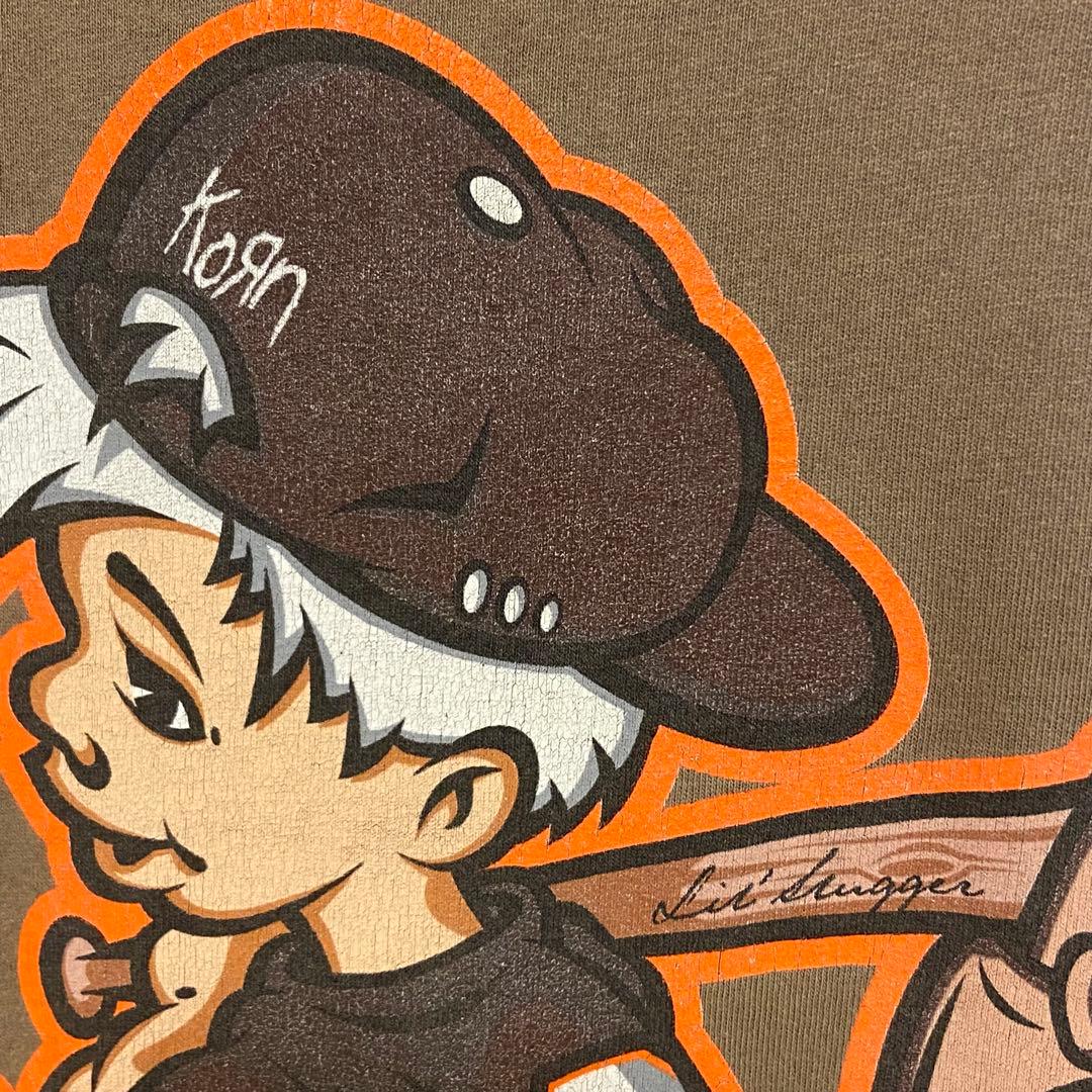 激レア】90s korn バンドTシャツ giant ビンテージ XL 茶 【正規通販